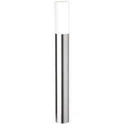 CMD Creative Metalldesign Outdoor Stehleuchte AQUA PAULO, IP44, zylindrisch, 90cm, E27, Edelstahl / Opalglas, gebürstet CMD-44