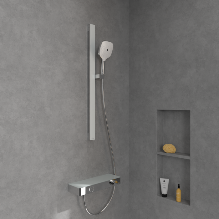 Villeroy und Boch Infinity Showers Duschgarnitur TVS11000300061 105x31x890mm, eckig, chrom