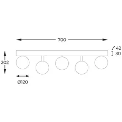 Zuma Line 003064-024510 Spot-Deckenleuchte ALI G9