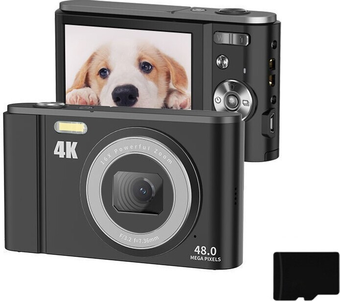 INF Digitale camera 4K 48MP met 16x zoom en 2,8 inch scherm