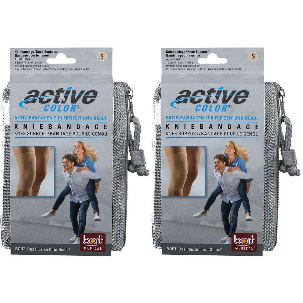 Bort Activec Knie Haut SM x2 2x1 St Bandage(s)