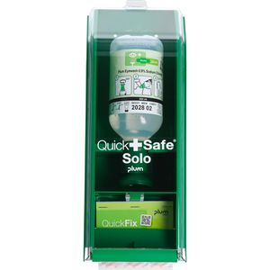 Plum Augenspülung QuickSafe Solo, NaCl, Augenspülstation, inkl. Wandbox & Pflaster, 500ml