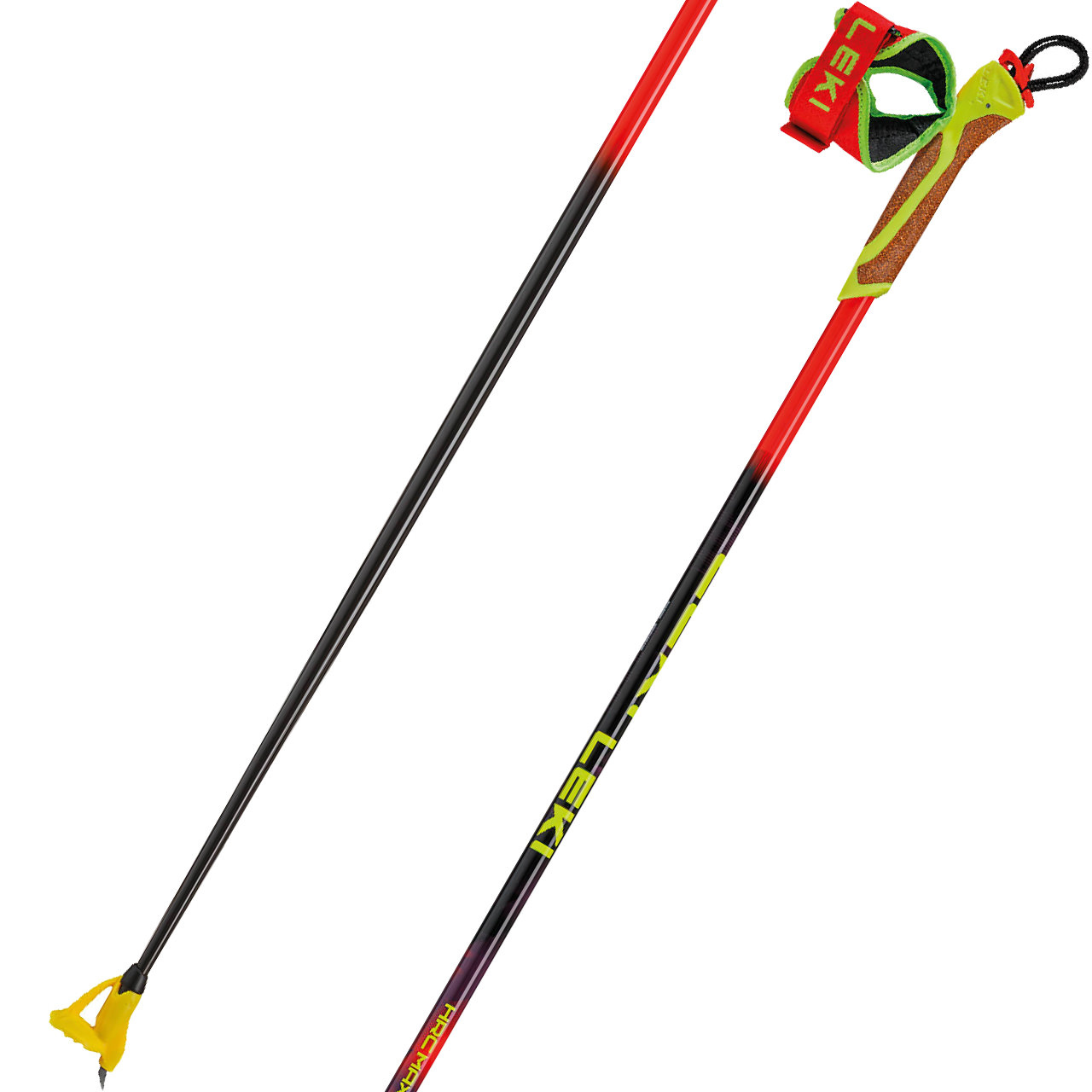 Leki HRC Max FRT bright red/violet/neonyellow - 165 cm