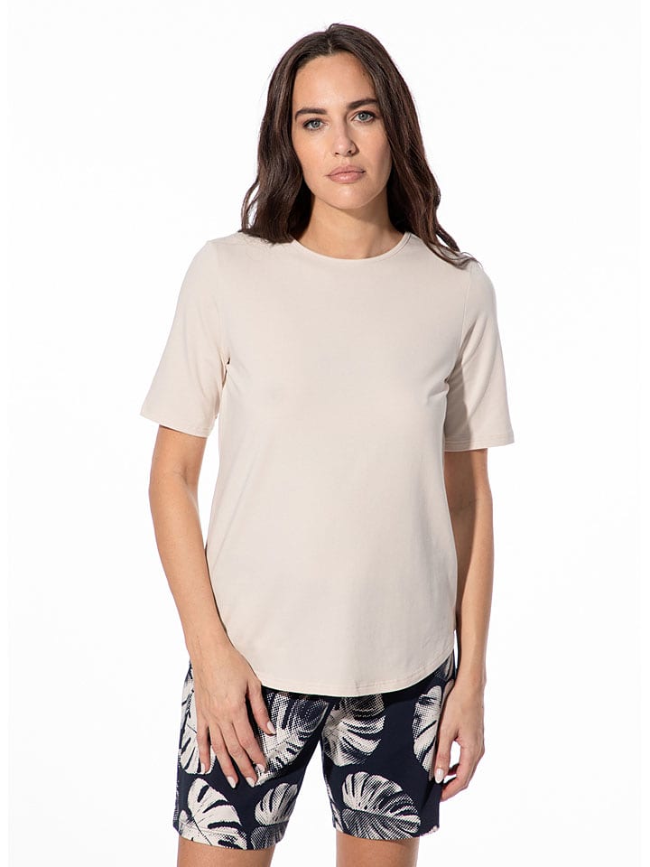 SHORT STORIES Pyjama-Oberteil in Beige - L