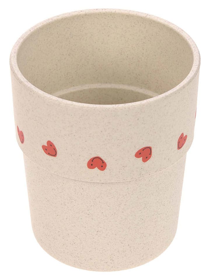 Lässig Becher "Happy Rascals Heart" in Beige - Ø 7,2 cm x (H)8,3 cm - onesize