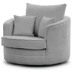 S-STYLE Drehsessel   ¦ grau ¦ Maße (cm): B: 107 H: 94