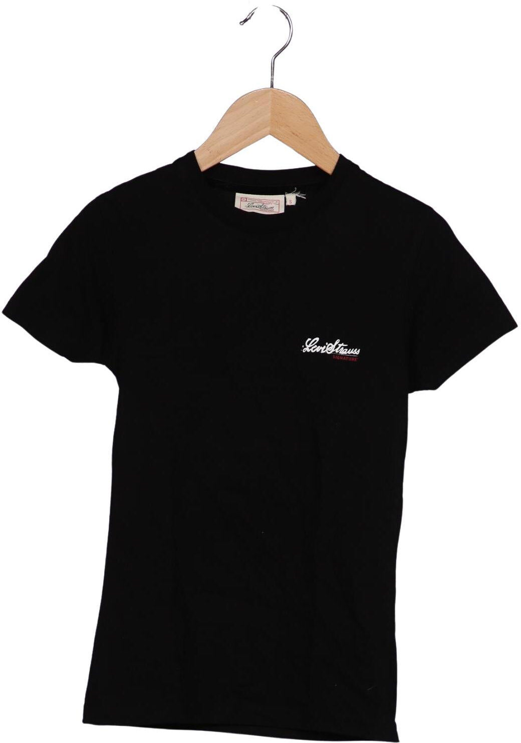 Signature by Levi Strauss & Co. Damen T-Shirt, Schwarz, Gr. S, Baumwolle - Second Hand