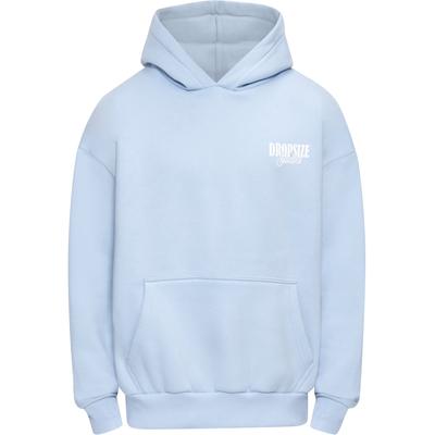Kapuzenpullover DROPSIZE "Dropsize Herren Dropsize Heavy Oversize Dropsize Studios Hoodie", Herren, Gr. XS, blau (baby blau), 70% Baumwolle, 30% Polyester, mehrfarbig, oversize, ohne Ausschnitt, Pullover Kapuzenpullover