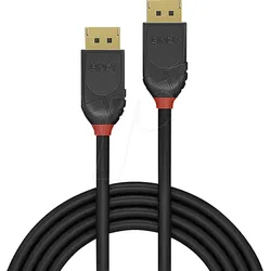 LINDY 36520 - DisplayPort 2.1 Kabel, 80G, 1,0m