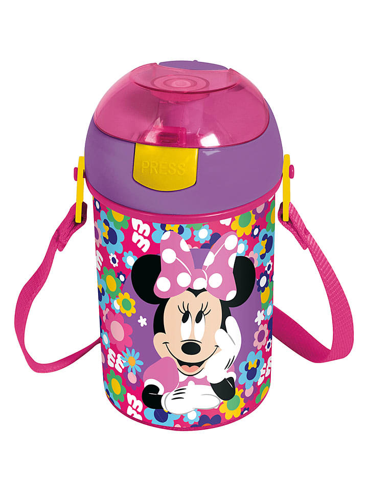 Stor Trinkflasche "Minnie" in Lila - 450 ml - onesize