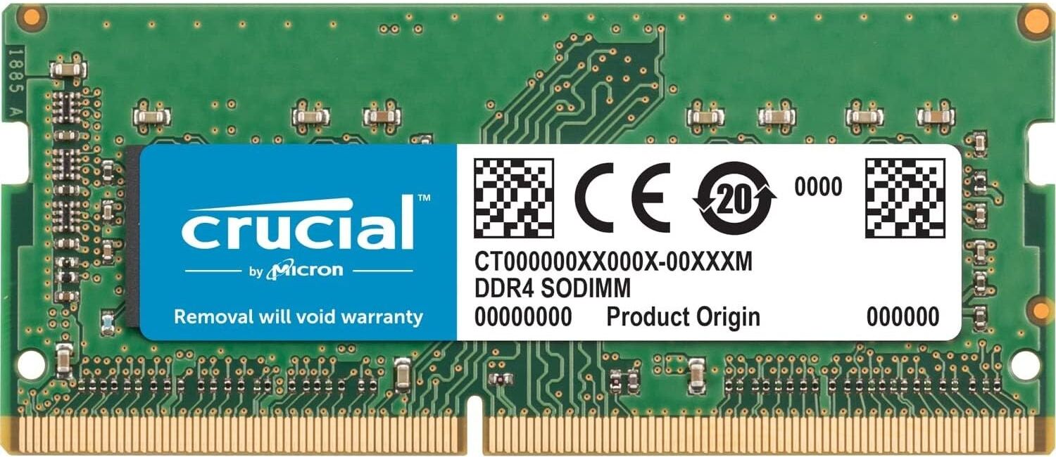 Crucial 8GB DDR4 2400MHz CL17 Memory for Mac – CT8G4S24AM, Used - Very Good (Without Box)