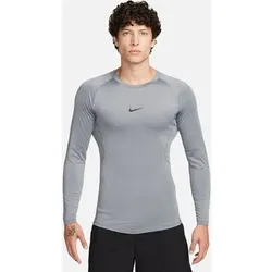 NIKE Herren Sweatshirt M NP DF TIGHT TOP LS, Größe S in Grau Grau