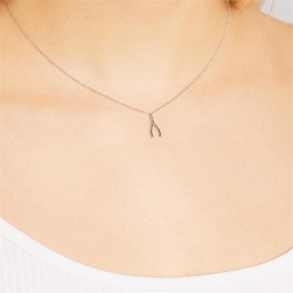 Unique Silberkette Anhänger Wünschelrute silber
