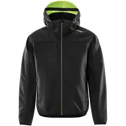 Softshell-Jacke "4655 GBF" - XL - schwarz/gelb