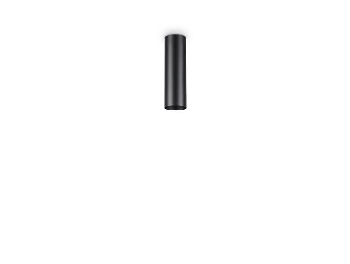 Moderne Deckenleuchte in Metalloptik Schwarz 1 Licht 7W 3000K Warmes Licht H20Cm