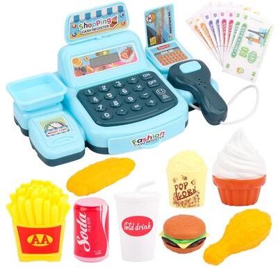 Uplift Picks Kids Supermarket Cash Register Toy With Lights And Sound set A