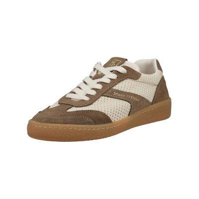 Sneaker MARC O'POLO "Marc O'Polo Sneaker Veloursleder/Textil", Damen, Gr. 40, braun (beige, braun), Textil, Veloursleder, Schuhe Sneaker