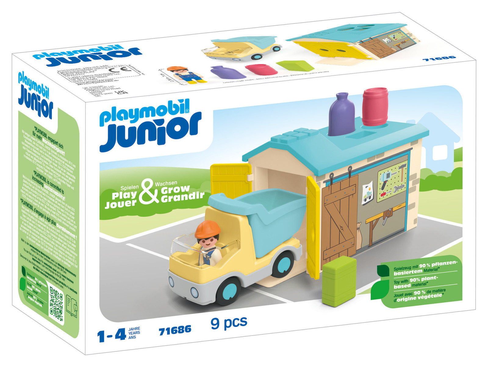 Playmobil Junior 71686 Truck and Garage Worker