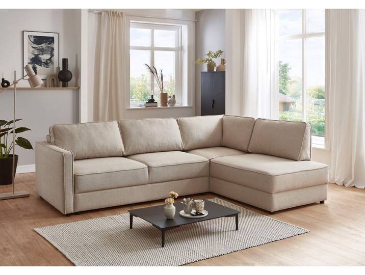 OTTO home Schlafsofa Chill, Ecksofa mit Schlaffunktion und Bettkasten