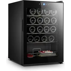 Guzzanti GZ 20, Weinkühlschrank Freistehend, Transparent, Schwarz