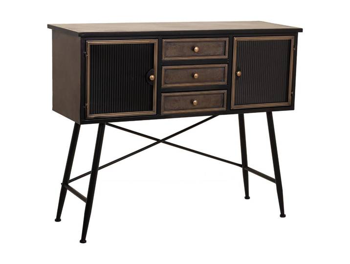 Wanderlust Anrichte 122x42x100 cm, Braun, Metall, 122x100x42 cm, Esszimmer, Anrichten