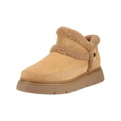Stiefelette SKECHERS "Skechers Stiefelette Leder", Damen, Gr. 39, braun, Leder, Schuhe Stiefelette