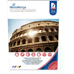 MediaRange Fotopapier, A4, 200g, 50 Blatt
