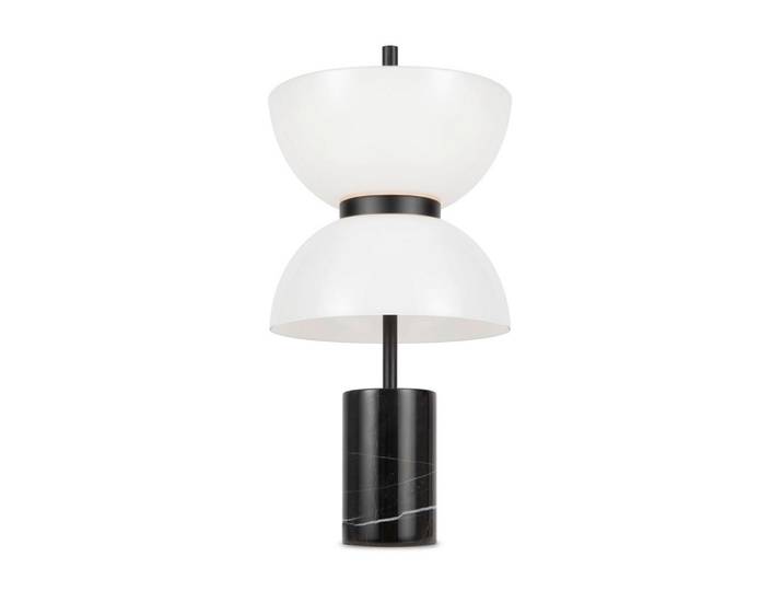 Maytoni Tischleuchte, Schwarz, Metall, Stein, F, 46 cm, CE, gleichmässige Lichtverteilung, Lampen & Leuchten, Innenbeleuchtung, Tischlampen, Tischlampen