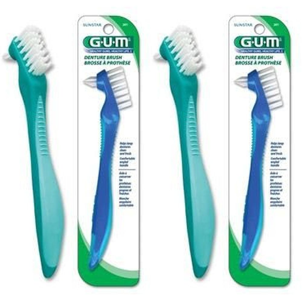 GUM Prothesenbuerste x2 2x1 St Zahnbürste