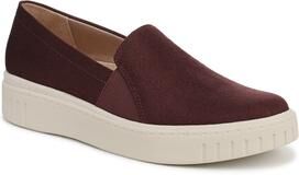 Women's Grandeur Slip-On Flat by LifeStride in Berry Wine Suede (Size 7 1/2 M)