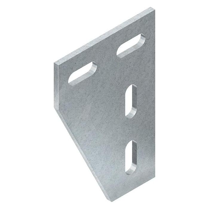 Niedax NIE KNW50/50 Winkelverbinder 90° zur Montage von 2 Profilen U 50 feuerverz. (Winkelverbinder) (KNW50/50)