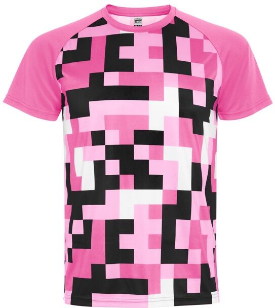 T-shirt technique unisexe personnalisé à manches raglan Ventor XXL ROSA SEDA