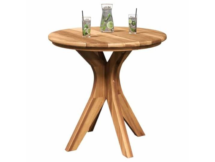 vidaXL Beistelltisch Braun 55 x 55 x 51 cm Massivholz Teak Massives Teakholz, das ewig hält, Robustes Design sorgt für Stabilität, Weiche Textur zum Entspannen