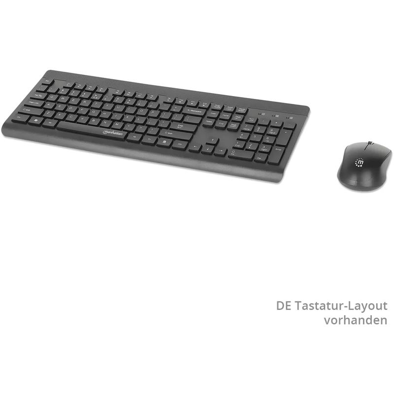 Manhattan Funk-Tastatur-Maus-Set MWK7350 schwarz