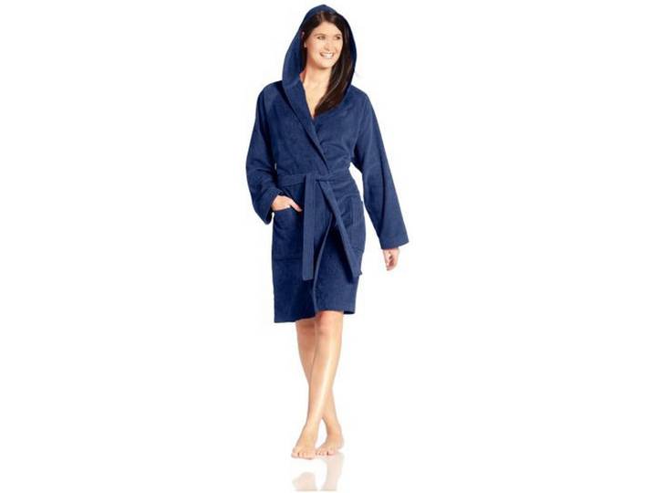 Vossen Bademantel Texas, Dunkelblau, unisexes Vertrauen - Oeko-Tex®, Taschen, hochwertige Qualität, modische Optik, Heimtextilien, Badtextilien, Bademäntel, Bademäntel Herren