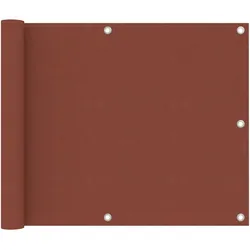 vidaXL Balkon-Sichtschutz Terrakotta-Rot 75x300 cm Oxford-Gewebe