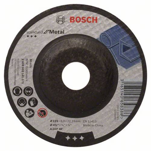 Bosch Accessories 2608603181 Schruppscheibe gekröpft 115mm Stahl