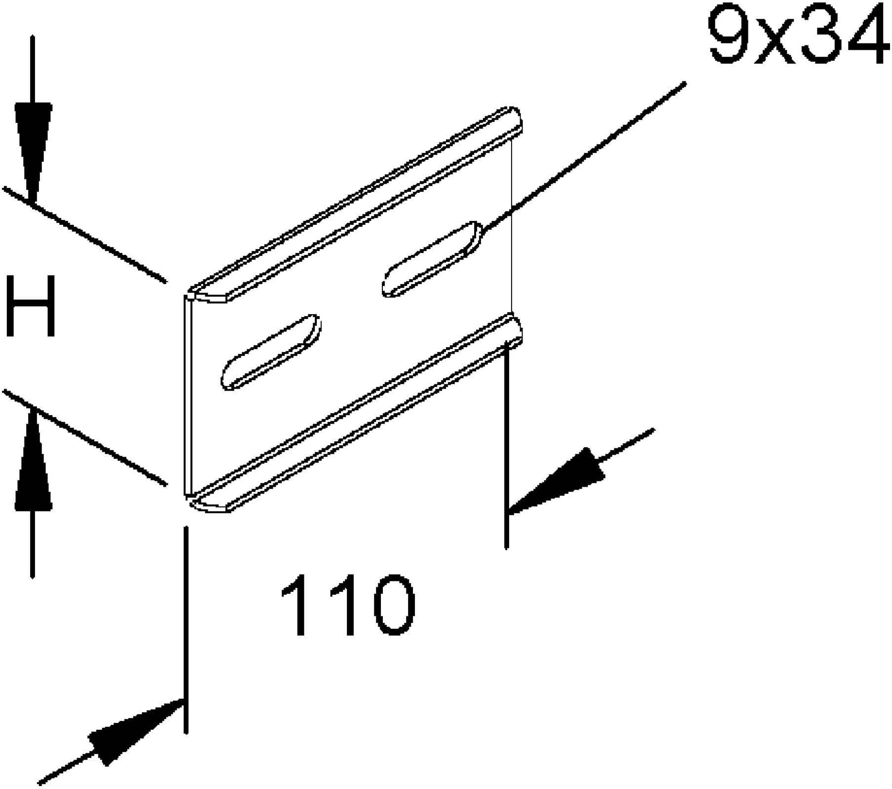 Rico Stoßverbinder für 60mm Holm 151E11-A ; niedax)