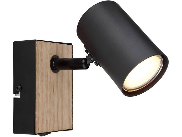 Opbouwspot / Wandspot ROBBY 1-lichts Zwart GU10