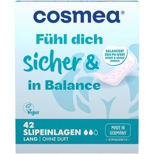 Cosmea Slipeinlagen Balance Lang, stark, ohne Duft, 42 Stück