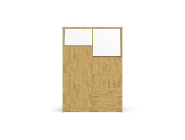 Stylishes Highboard Eiche Natur geölt