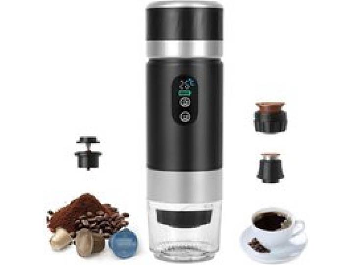 Machine À Café Portable 3 En 1 Électrique Portable Expresso Rechargeable Machine À Expresso Écran Numérique Température Pour Pe