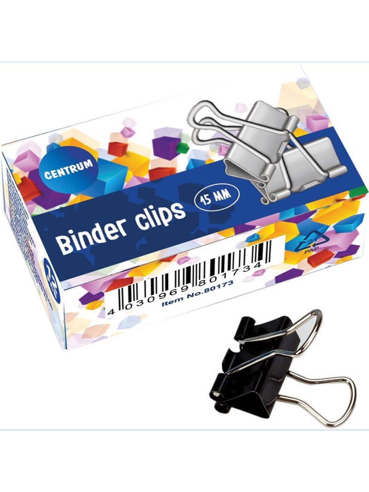 CENTRUM Foldback clamps 12 pcs. 15mm