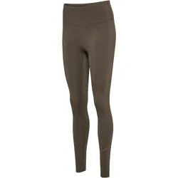 hummel hmlCOURT Mid-Waist Pocket Tights Damen 8181 - turkish coffee XS