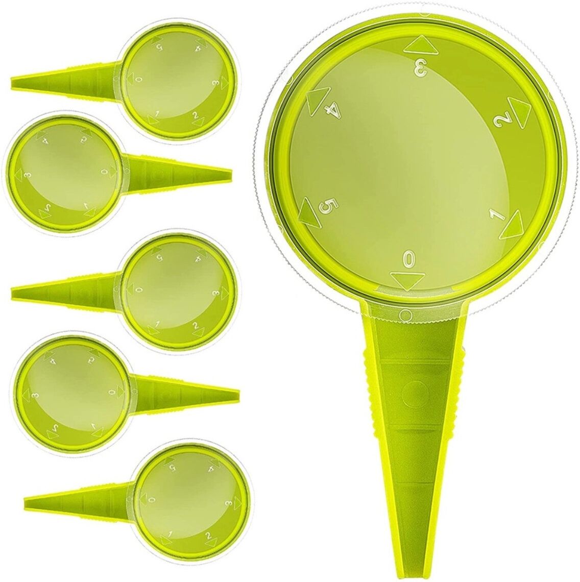INF Kit de semis de jardin - Perforateur + 3 semoirs + 10 étiquettes, plantoir manuel ABS 5 positions réglables