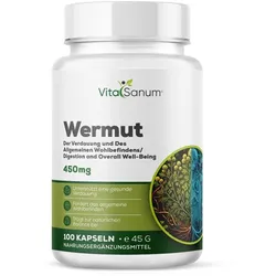 VitaSanum®- Wermut (Beifuß) (Artemisia annua) 450 mg – 1 Kapsel Tagesportion