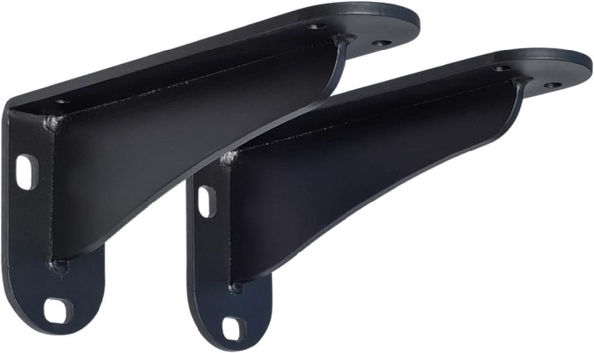 Zwevende Plankdragers Zwart - L-vormige Planksteunen van 40 cm