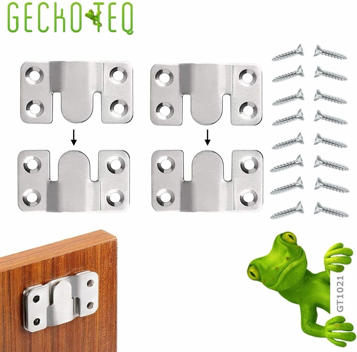 GeckoTeq GT1021 Grote Z-clips Montageclips voor Meubelophanging (2 stuks)
