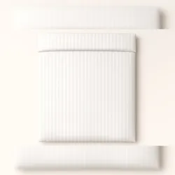 Bettbezug für Hotels Weiss 100% Baumwolle 20 mm Satin Feinstreifen 140x210 cm + 30 cm
