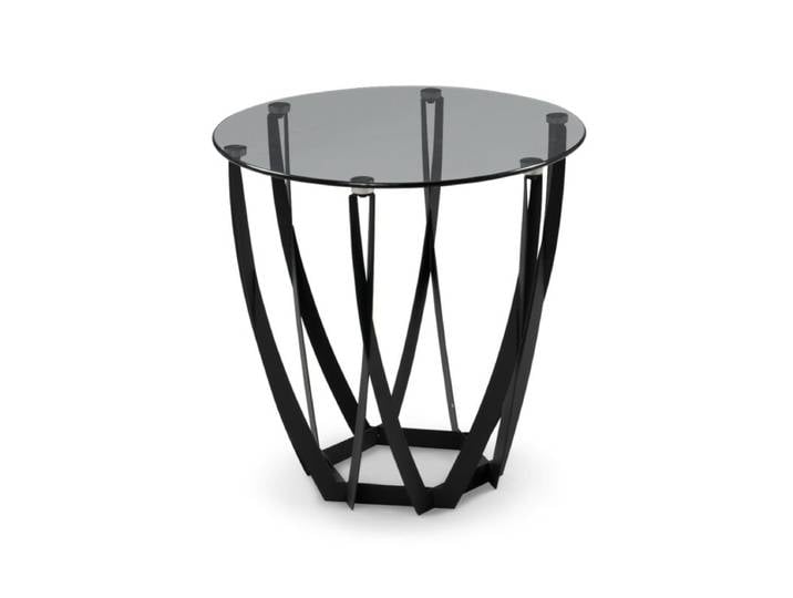 M2 Kollektion Maya Couchtisch mit Glasplatte rund Modern, Zeitlo